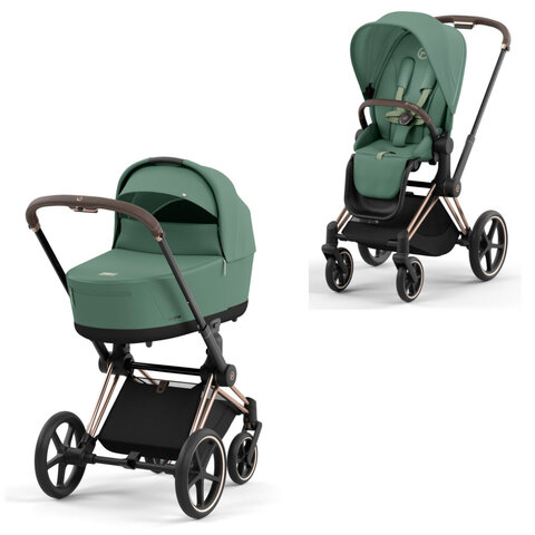 Priam Duovogn 2023 - leaf green/rosegold