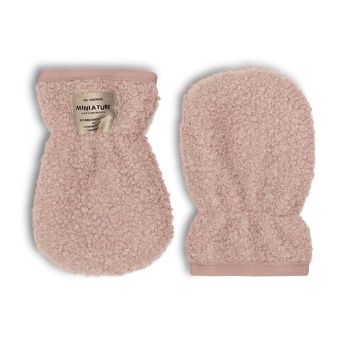 WOLMER teddyfleece vanter - Adobe rose