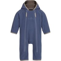 Fleece babydragt - Polar blue/mocca