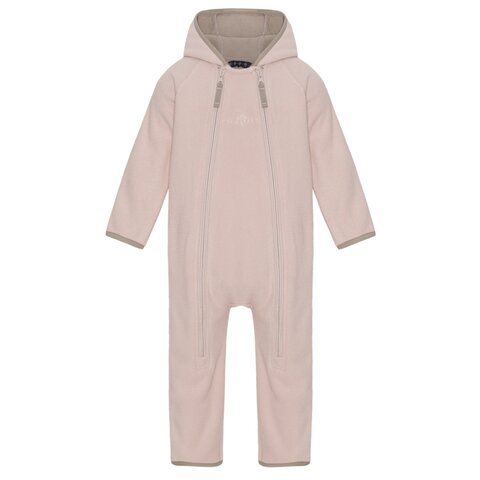 Fleece babydragt - Mahogany rose/mocca