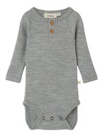 Nava langærmet uld body - GREY MEL