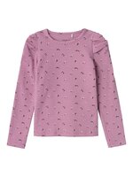 Olinne ls slim top - MAUVEORCHI