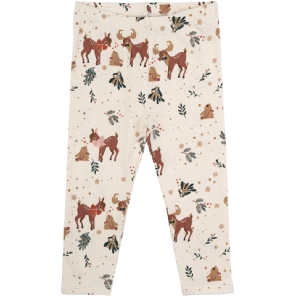 The New Siblings Holiday Leggings - WHITE SWAN 74