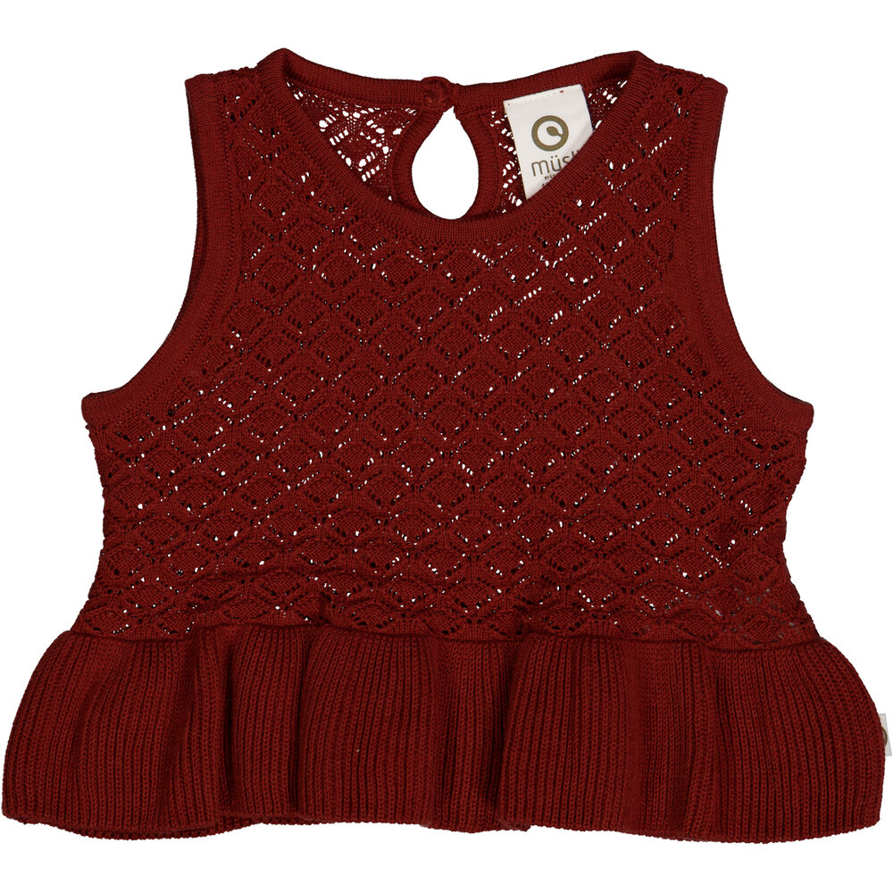 Strikket vest - Russet - 74