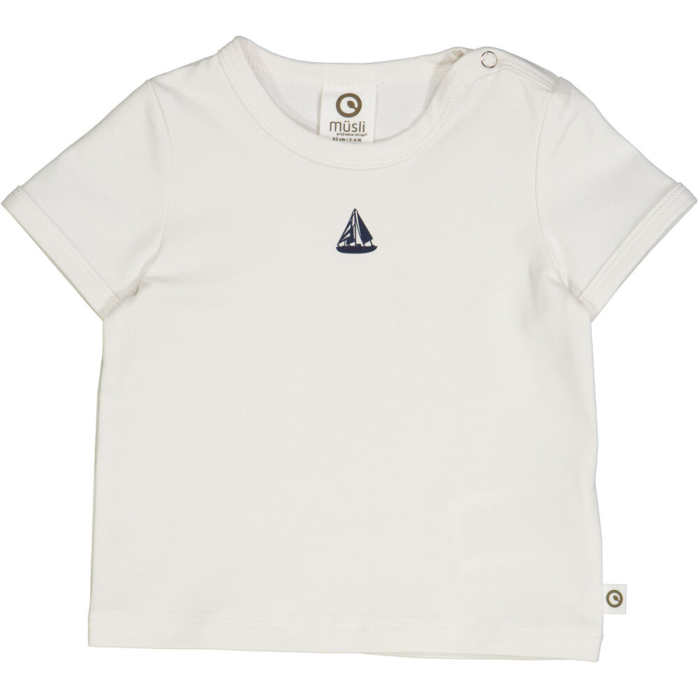 MÃ¼sli T-shirt med et skib - Balsam cream 98