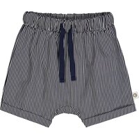 Poplin shorts - Balsam cream/Night blue