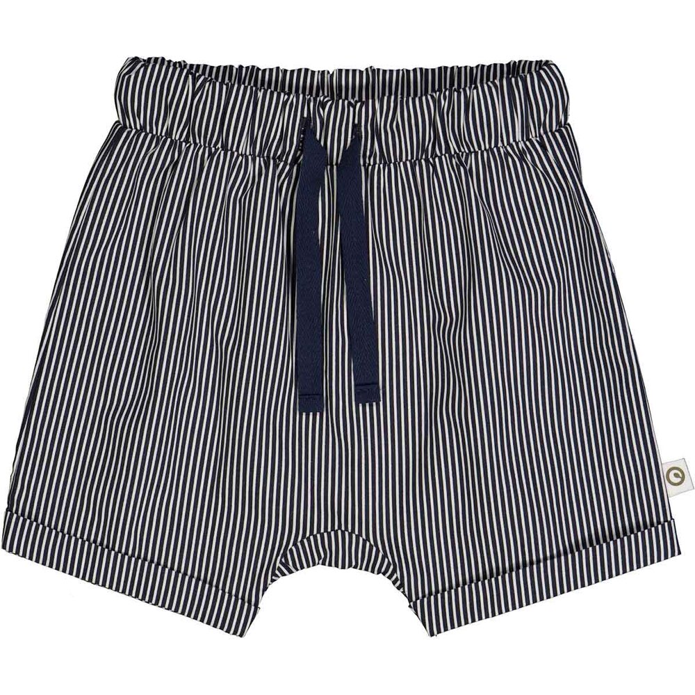 Poplin shorts - Balsam cream/Night blue - 98