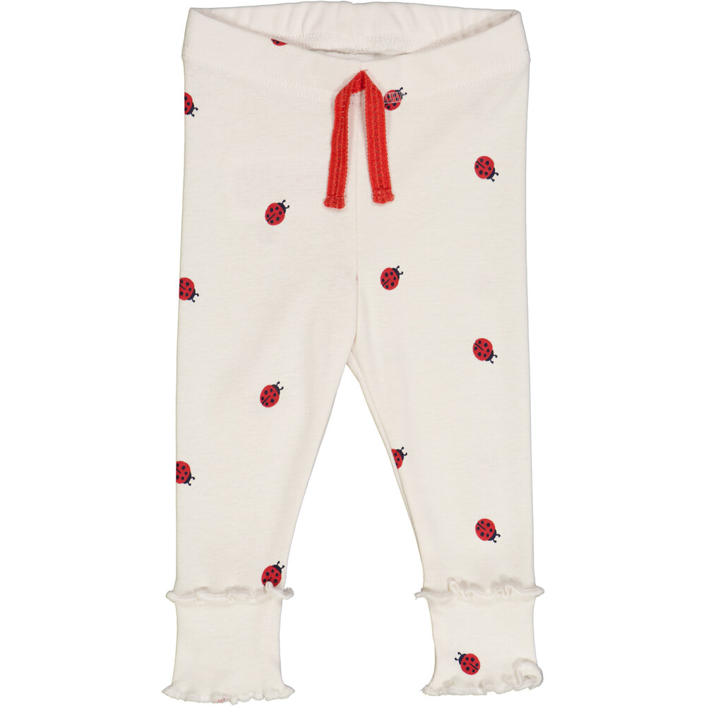 Ladybird leggings - Balsam cream/Apple red/Night blue - 74