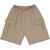 Sweat cargo shorts - Cashew