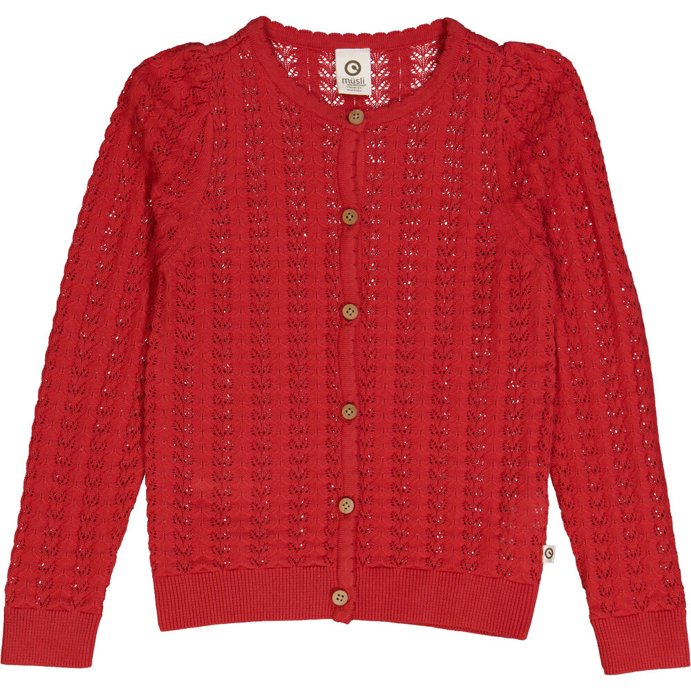 Ladybird strik cardigan - Apple red - 116