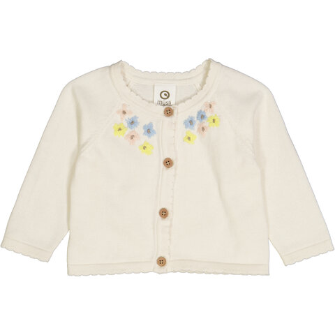 Anemones strik cardigan - Balsam cream