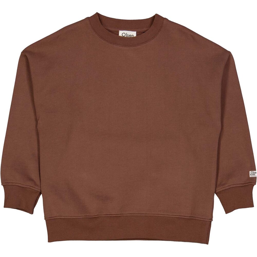 MÃ¼sli Olsen kids sweattrÃ¸je - Ceder brown 110