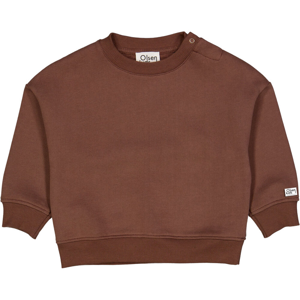 Olsen kids sweattrøje - Ceder brown - 92