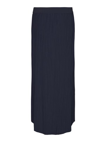 Noela plisse midi nederdel - Navy