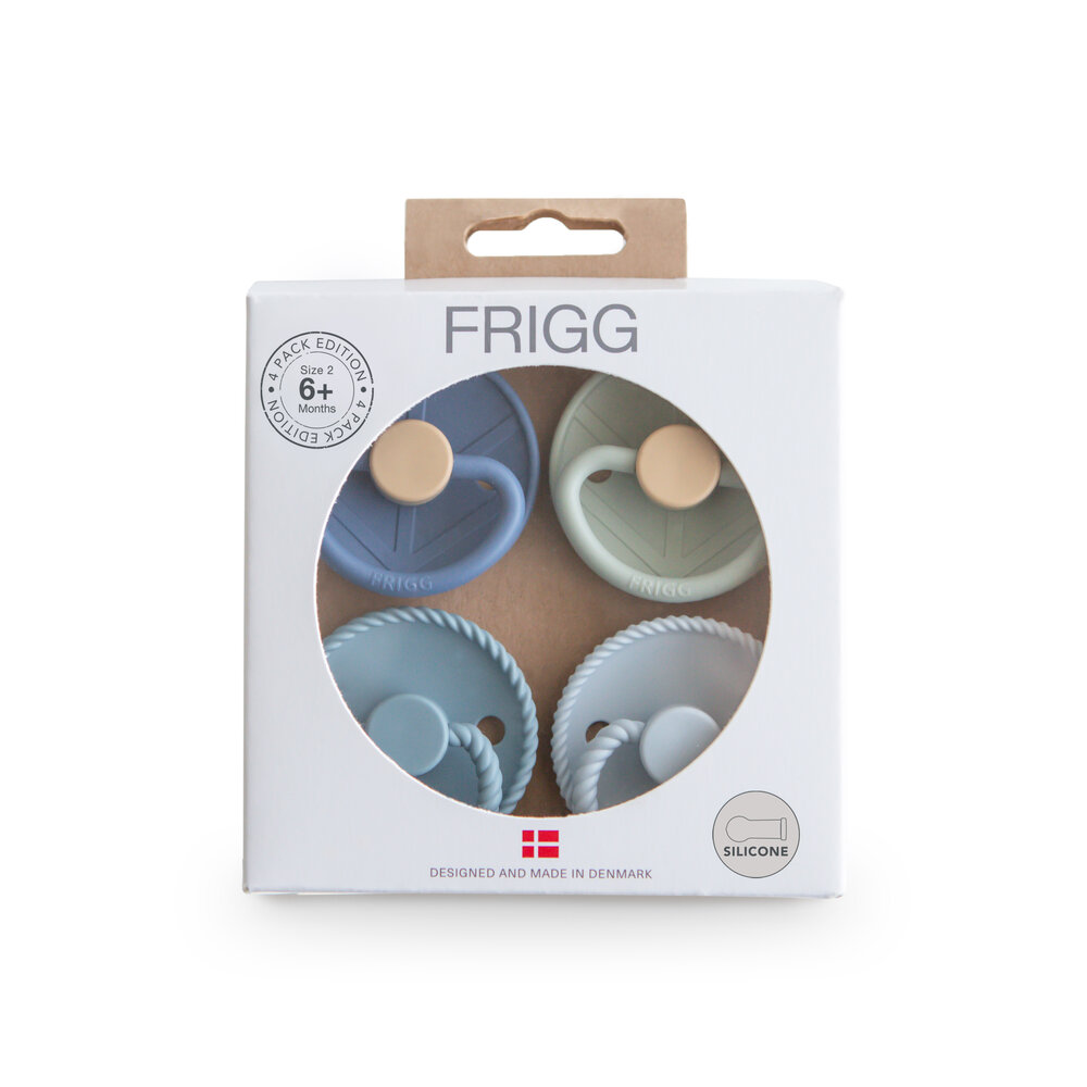 FRIGG Suttepakke 4-Pak Skyline Serenity Silikone Str. 2