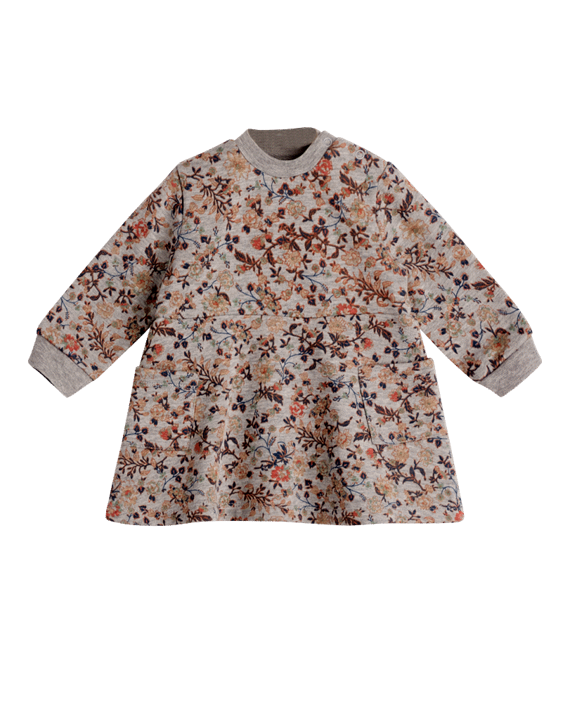 Abby kjole - PRINT BEIGE/MULTICOLOUR - 74