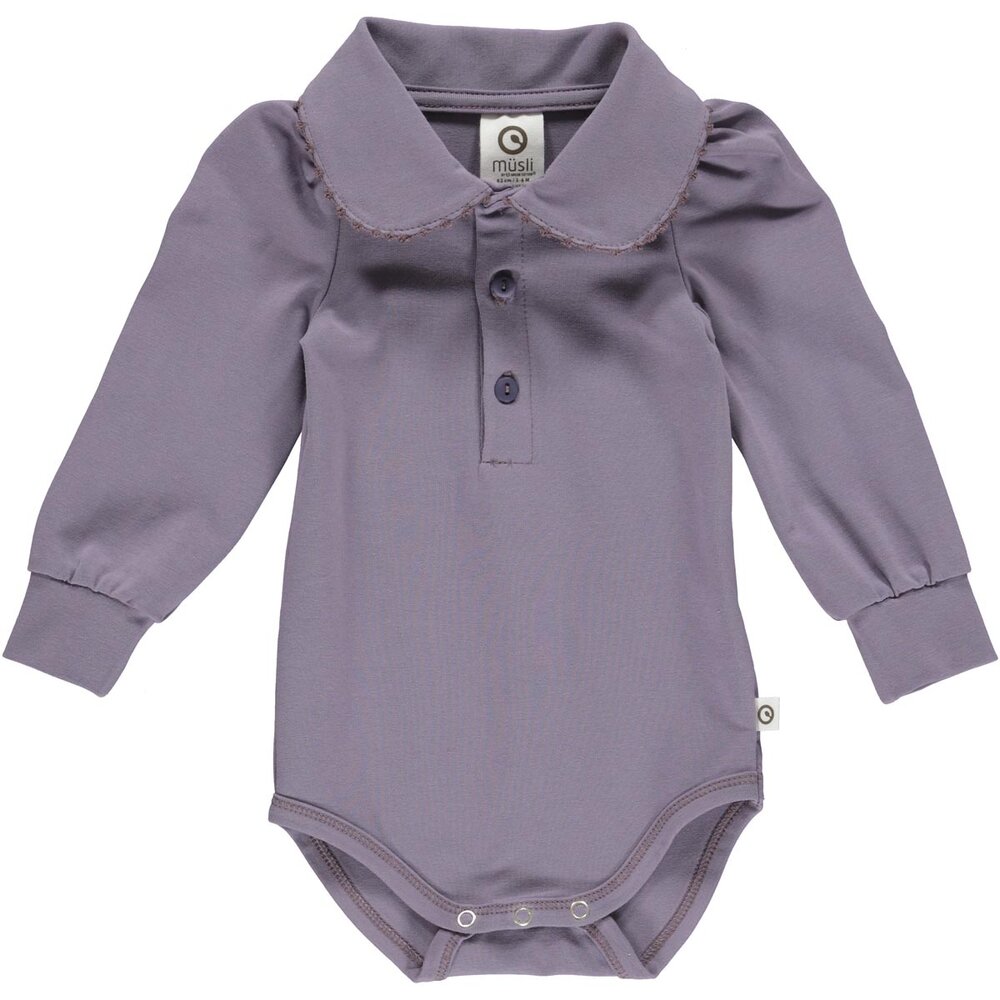 MÃ¼sli Cozy me Puff shirt body - Lilac fog 92