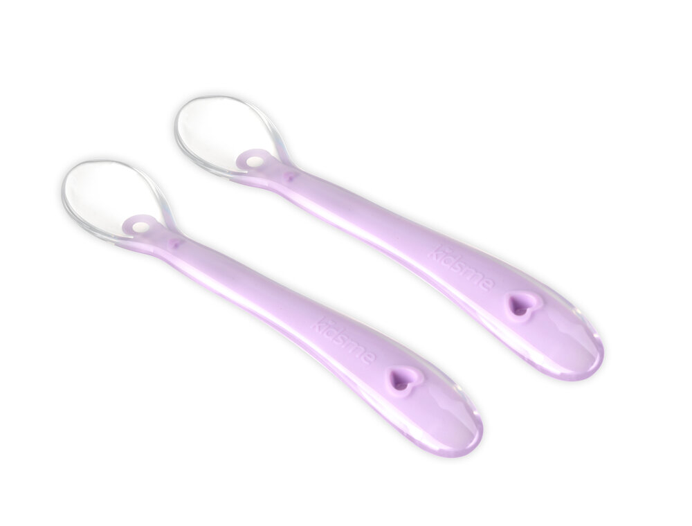 Silicone spoon - lavendel 2-pack