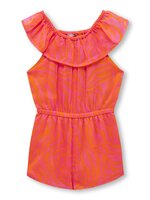 Zabella-lino Playsuit - Sugar plum