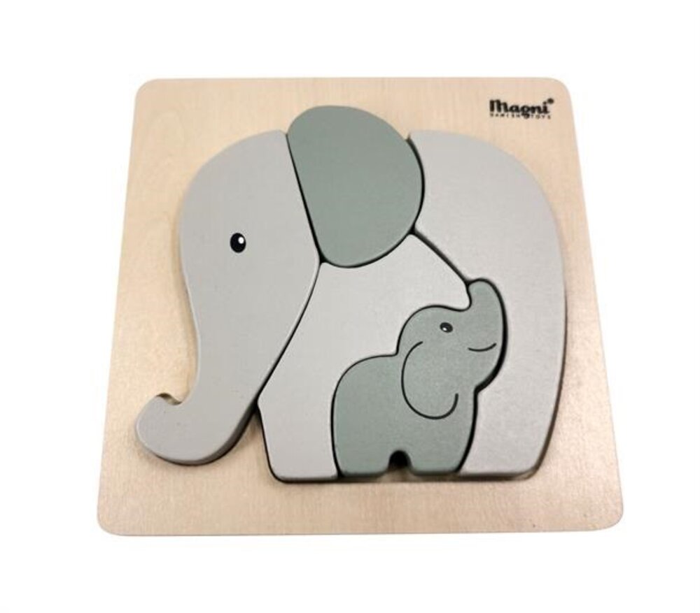 Elefant puslespil - grøn FSC ®