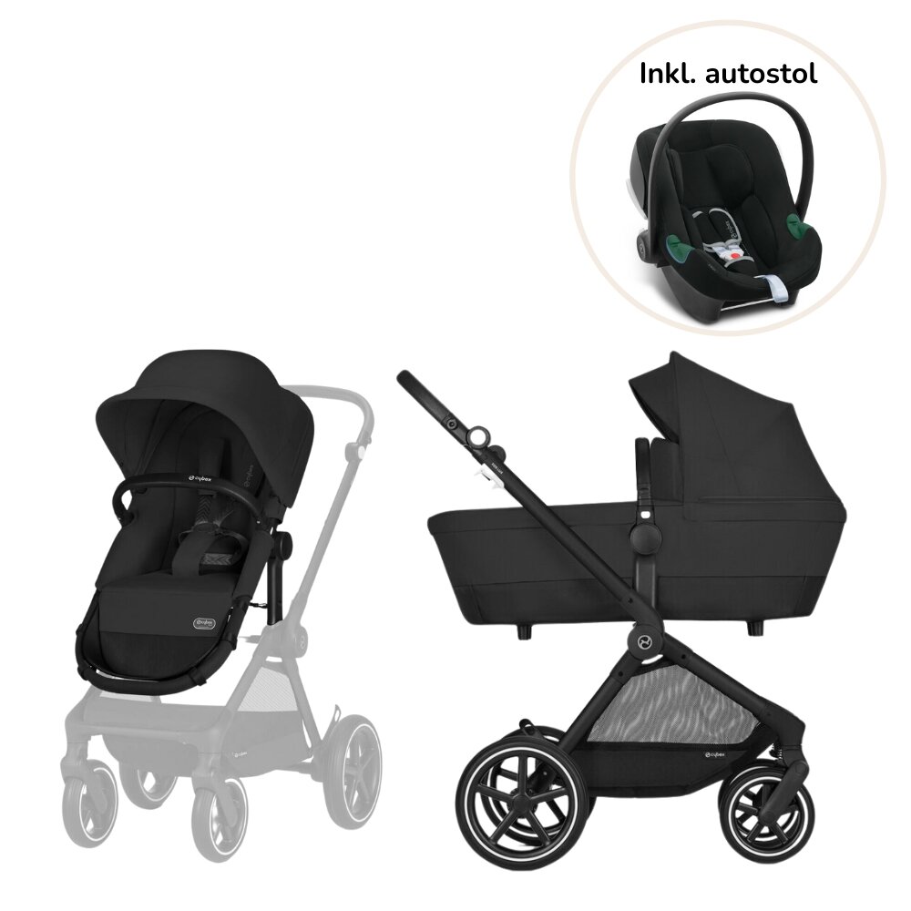 Cybex Eos Lux kombivogn inkl. Aton B2 - moon black