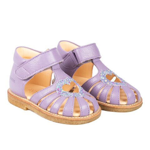 Hjertesandal med glitter - Lilac/Confetti Glitter