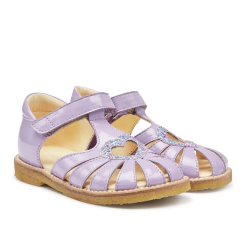 Hjertesandal med glitter hjerte - Lilac/Confetti Glitter