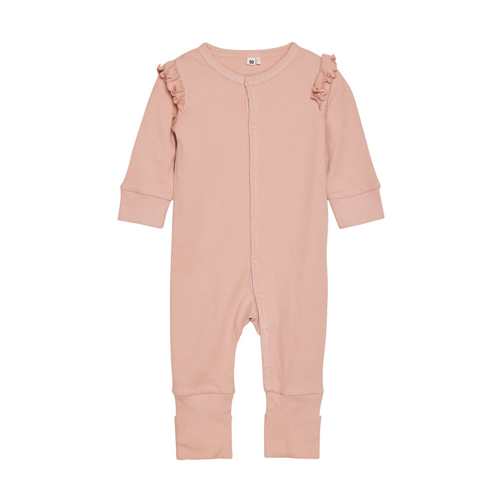 Jumpsuit lange ærmer - Mahogany Rose - 90