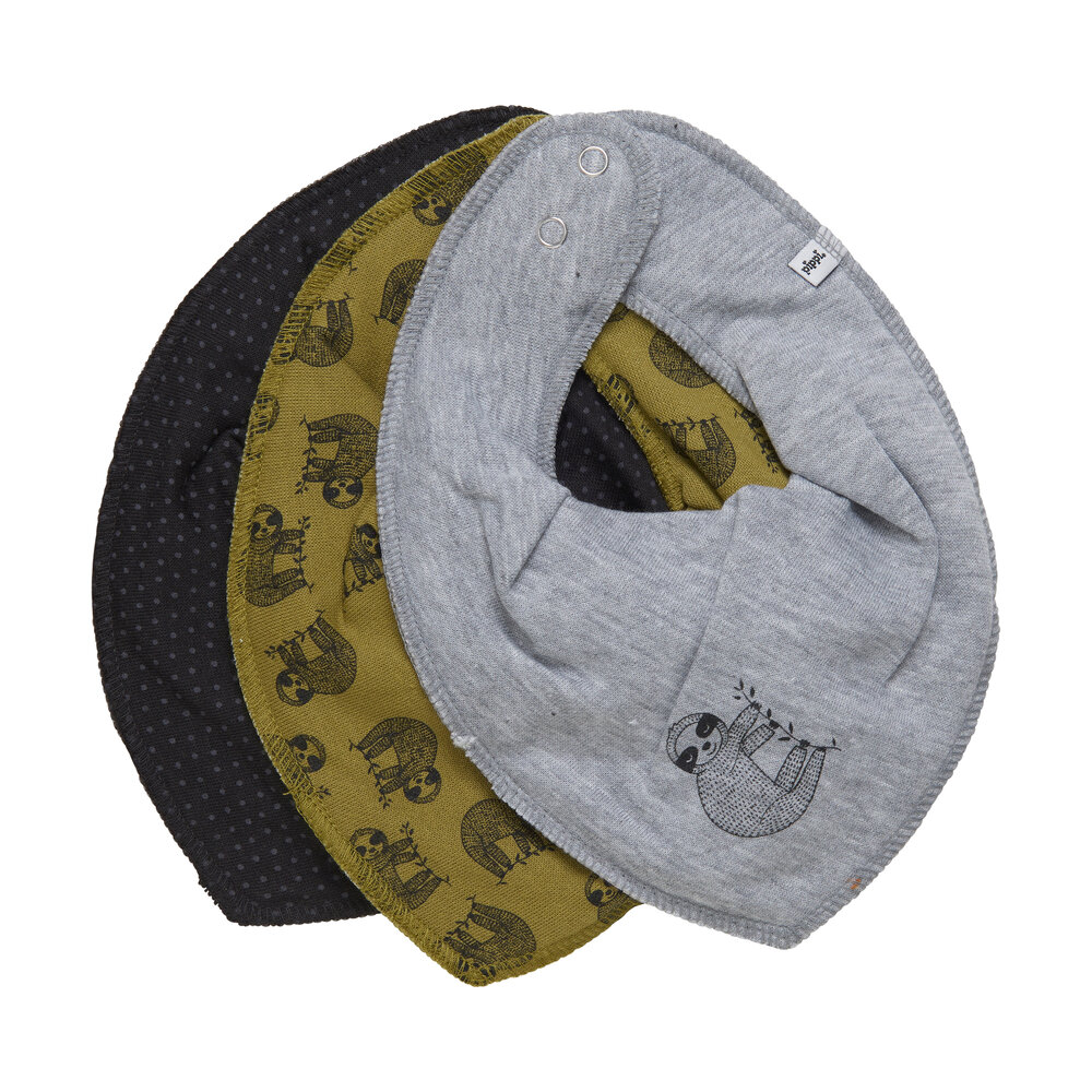 Bandana bib -aop (3-pak) - 924 - ONE SIZE