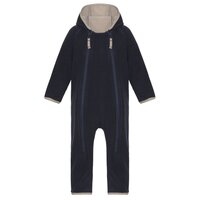 Fleece babydragt - Navy/mocca