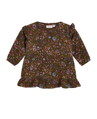 Malia kjole - PRINT BROWN/ROSE