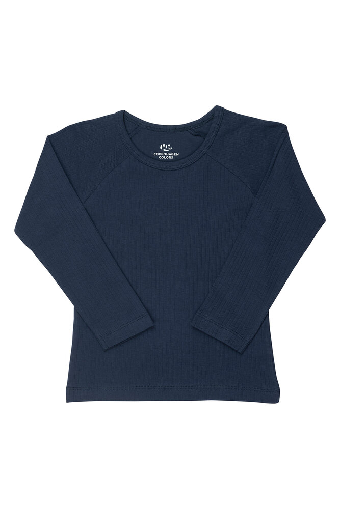 T-shirt lang ærme - navy - 62