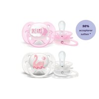 2 pk. Ultra soft sutter 0-6 mdr. - pink