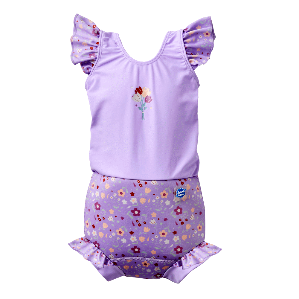 Splash About Happy nappy costume - Lilac spring 3-6 MDR.