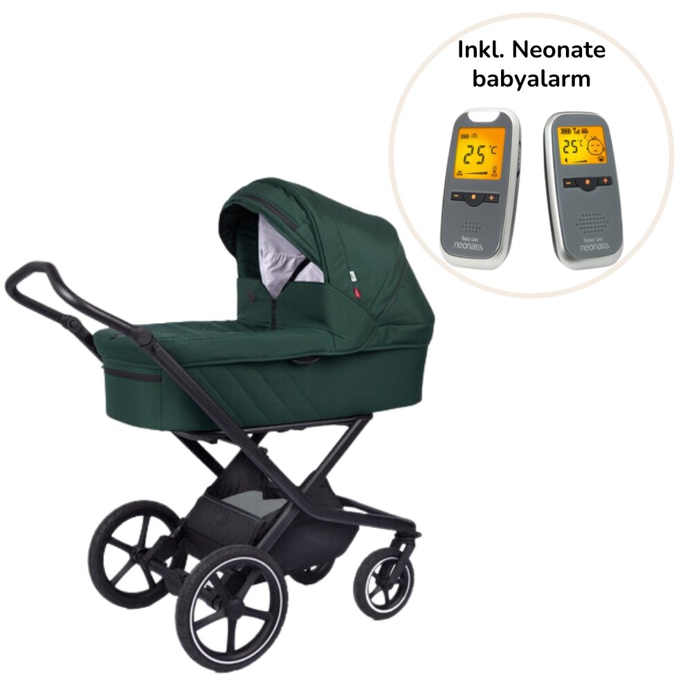 Neonate Vida 2 barnevogn - dark green inkl. BC-5700D